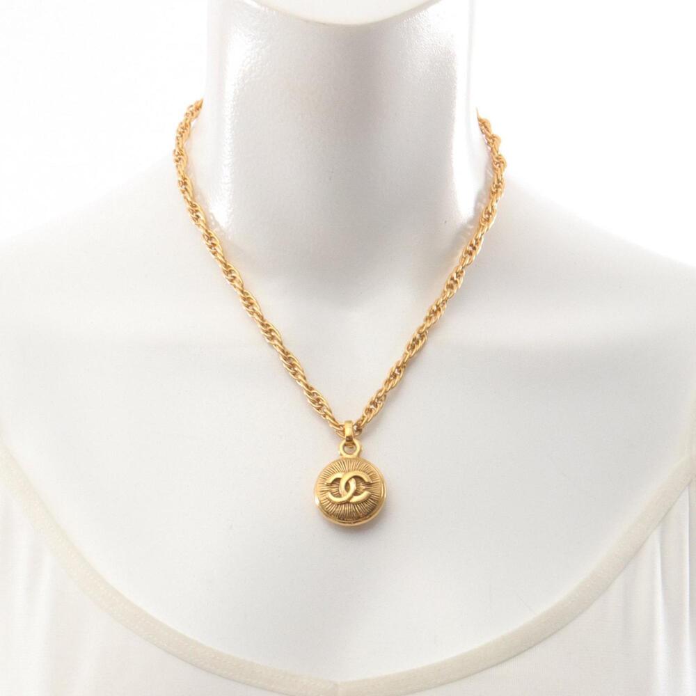 CHANEL Authentic Gold Logo Necklace - Picture 4 of 4